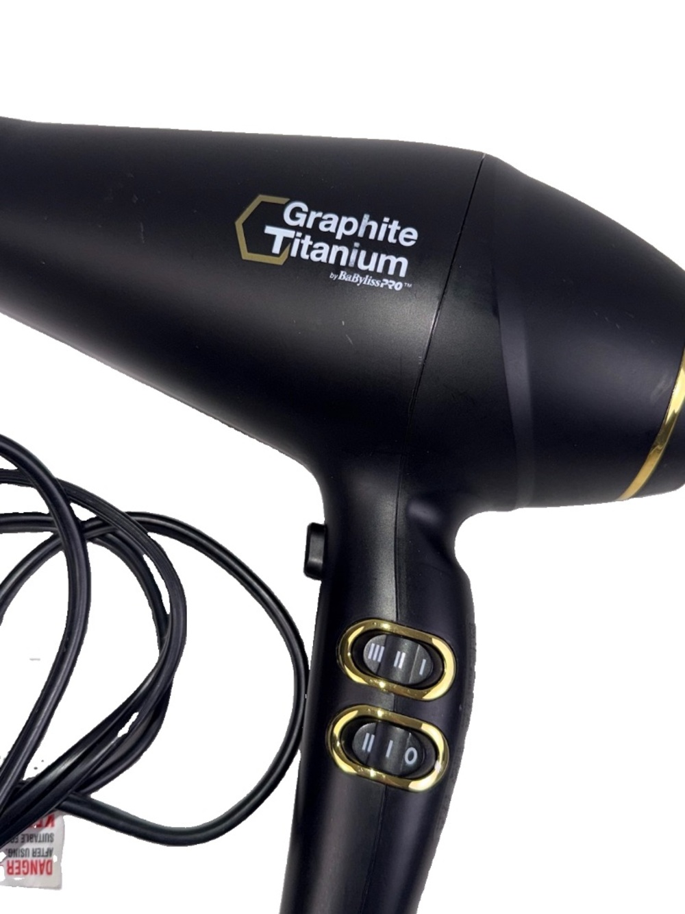 Babyliss Pro Graphite Titanium Ionic Hair Dryer BGT6895UC EUC Retails $195
